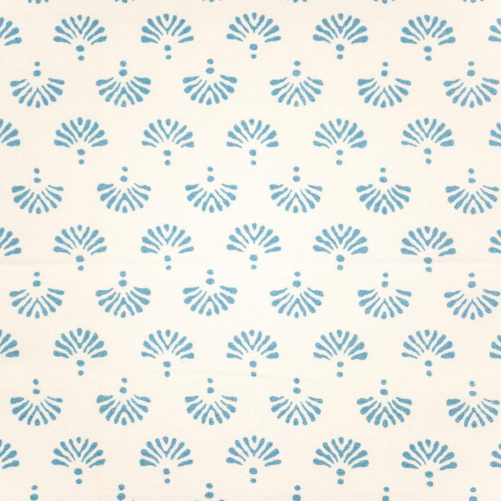 Popinjay # 149 Cerulean by Maxwell Designer Fabric Color Theory-Vol. Ix Pacific 100% COTTON SPAIN V-6.8" H-13.5" 54" - Swanky Fabrics -