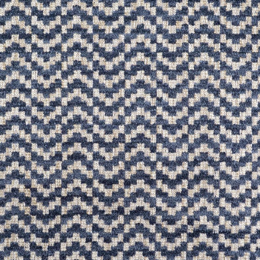 Presley # 503 Denim by Maxwell Designer Fabric Telafina Season Xvii 63% ACRYLIC
28% POLYESTER
9% COTTON TURKEY V-2", H-4" 55" - Swanky Fabrics -