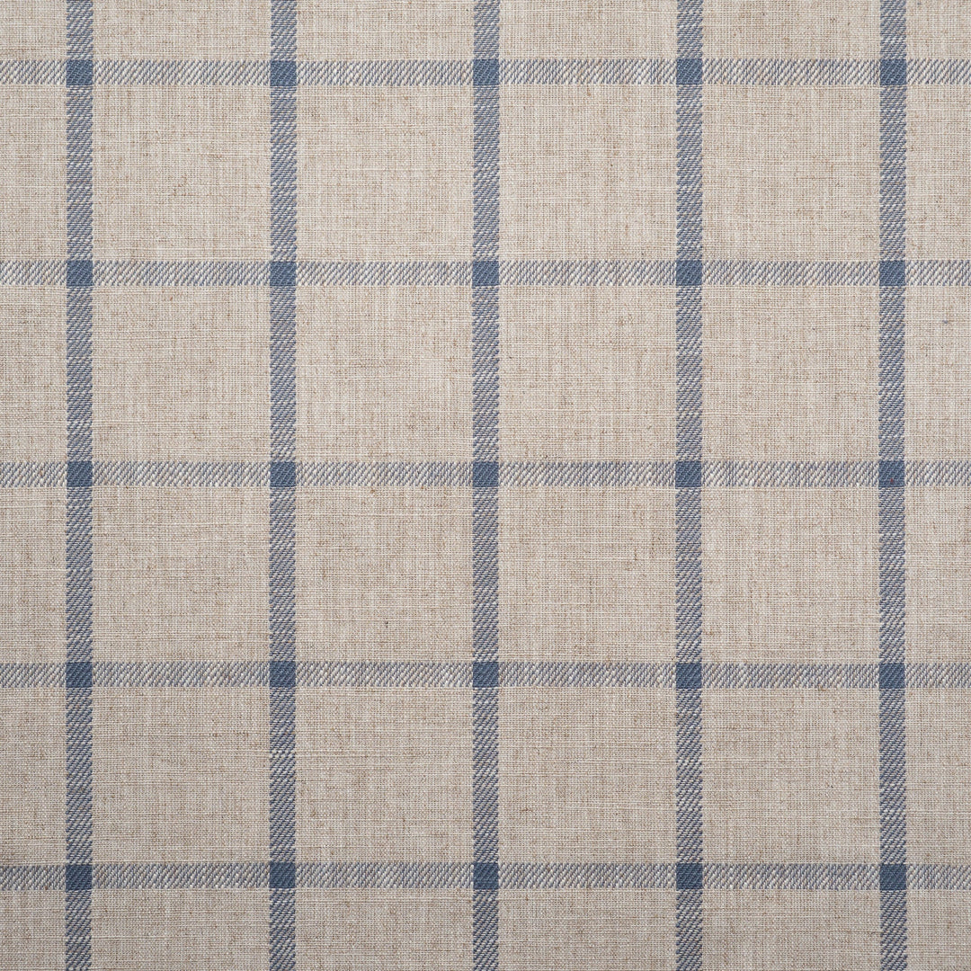 Pinecrest # 748 Lake by Maxwell Designer Fabric Stripes & Checks Iv 68% POLYESTER 18% LINEN 14% RAYON INDIA V-3.5" H-3.4 54" - Swanky Fabrics -