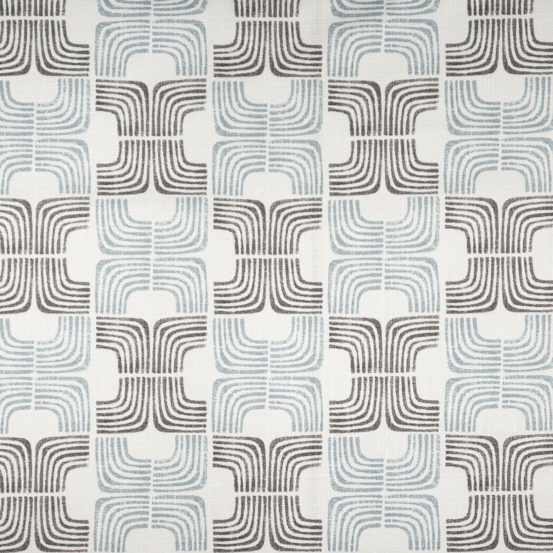 Pitney # 619 Seaspray by Maxwell Designer Fabric Color Theory-Vol. X Juniper 100% COTTON SPAIN V- 6.8" H-3.4" 54" - Swanky Fabrics -
