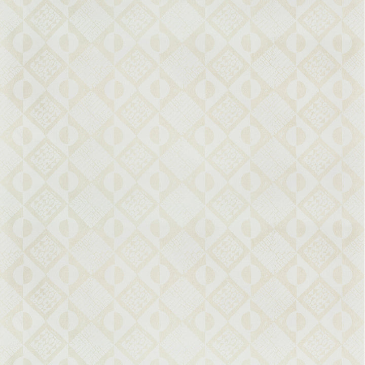 Circles And Squares Wp Off White by Lee Jofa Designer Wallcovering BLITHFIELD CELLULOSE - 100% United Kingdom - Horizontal: 13.4 and Vertical: 27.2 53.5 - Swanky Fabrics -
