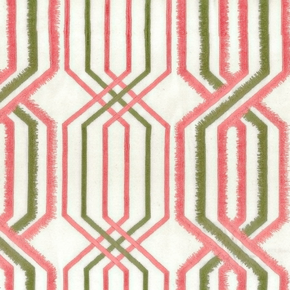 Peking 2 Watermelon by Stout Fabric RAINBOW LIBRARY CORAL/BLOSSOM 100%COT %BEMB INDIA </p><p>Repeat: 15.875 51.25 in - Fabric Carolina -