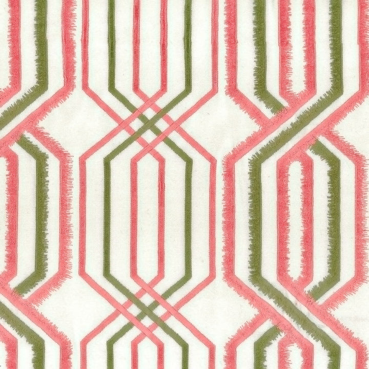 Peking 2 Watermelon by Stout Fabric RAINBOW LIBRARY CORAL/BLOSSOM 100%COT %BEMB INDIA </p><p>Repeat: 15.875 51.25 in - Fabric Carolina -