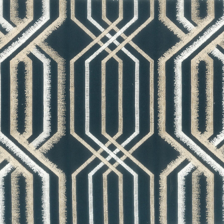 Peking 5 Ink by Stout Fabric Stout Fabric Peking 5 InkFabric RAINBOW LIBRARY BLUEBERRY/DENIM INDIA </p><p>Repeat: H: 8.375, V: 15.875 51.25 in - Fabric Carolina -