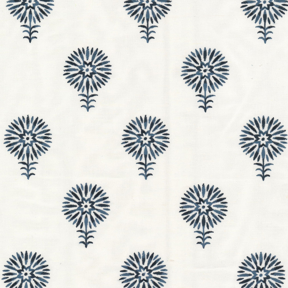 Penzance 1 Baltic by Stout Designer Fabric RAINBOW LIBRARY CADET/INDIGO 59%COT 41%LIN %VEMB INDIA Horizontal: 6.250 and Vertical: 7.625 52 in - Swanky Fabrics -