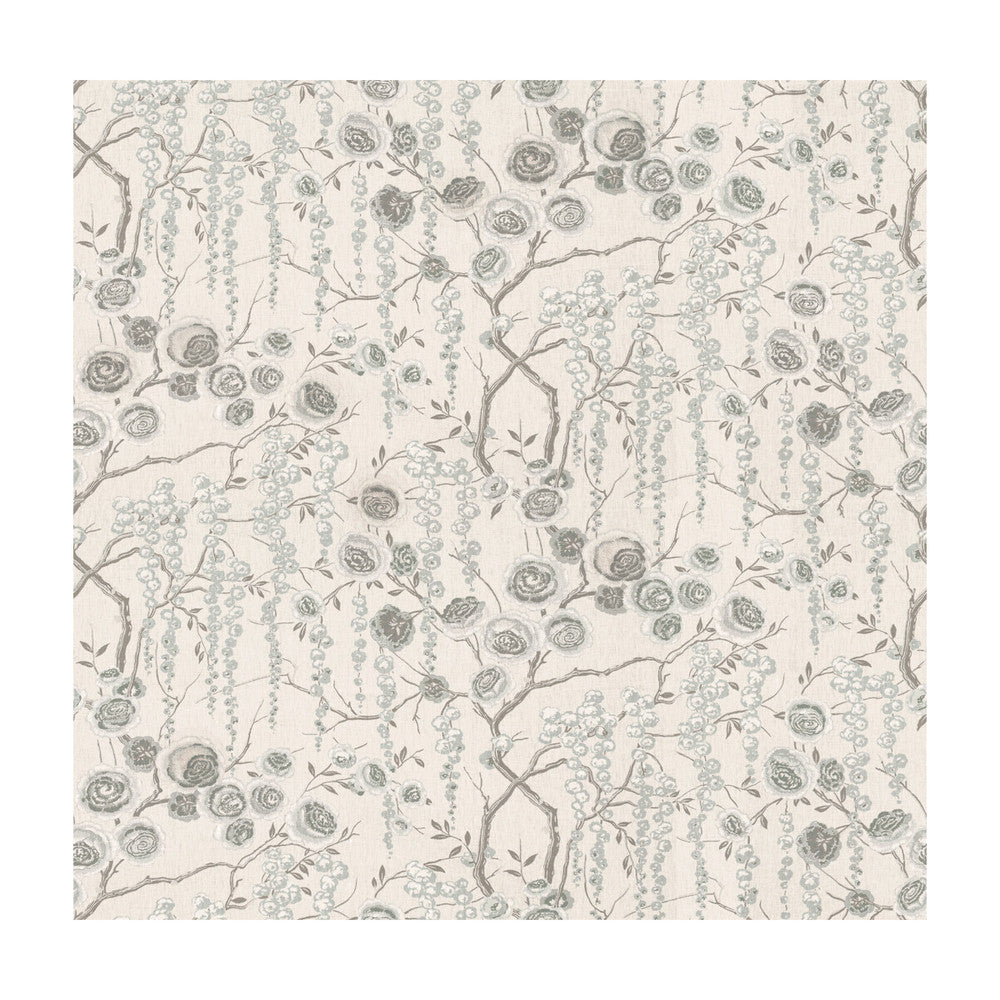 Peonytree Silver by Kravet Basics Fabric SARAH RICHARDSON HARMONY LINEN - 100% China MEDIUM Horizontal: 54.5 and Vertical: 27 54.5 - Fabric Carolina -