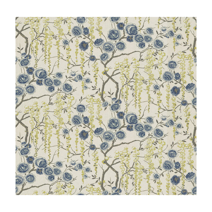 Peonytree Ultramarine by Kravet Basics Fabric SARAH RICHARDSON HARMONY LINEN - 100% China MEDIUM Horizontal: 54.5 and Vertical: 27 54.5 - Fabric Carolina -