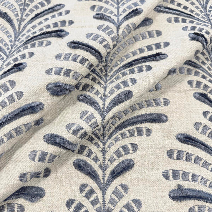 Perdido Bluelake by Magnolia Fabric - 52% Cotton, 48% Polyester, Emb 100% Poly India 51000 Horizontal: 10.5 and Vertical: 6.5 54 - Fabric Carolina -