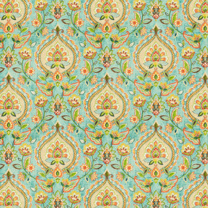 Perez 4 Turquoise by Stout Fabric