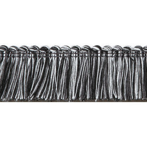 Pergola Brushed Fringe Black by Europatex Fabric