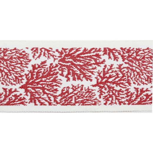 Pergola - Coral Tape - Cranberry by Europatex Designer Fabric Pergola 100% Solution Dyed Acrylic China See Sample Horizontal: N/A and Vertical: N/A 3.25 inches  - Swanky Fabrics -