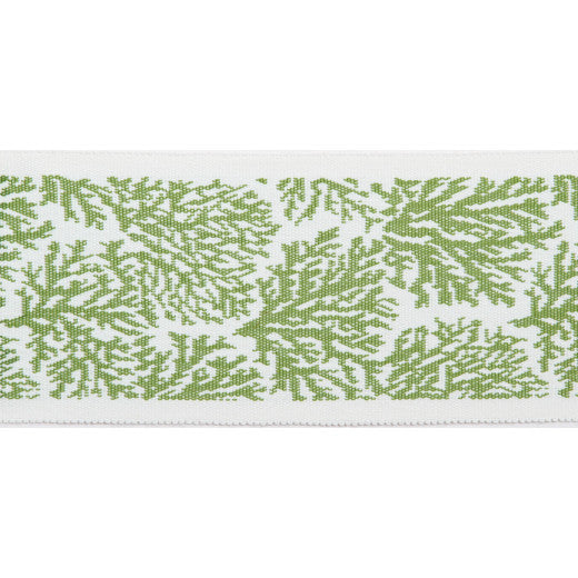 Pergola - Coral Tape - Lime by Europatex Designer Fabric Pergola 100% Solution Dyed Acrylic China See Sample Horizontal: N/A and Vertical: N/A 3.25 inches  - Swanky Fabrics -