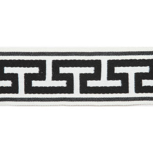Pergola Embroidered Tape Black by Europatex Fabric