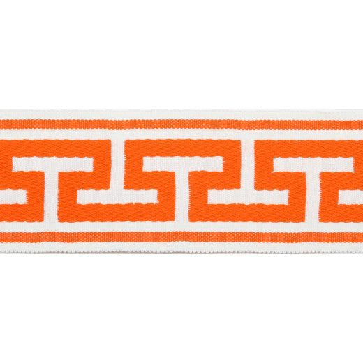 Pergola - Embroidered Tape - Coral by Europatex Fabric Pergola 100% Solution Dyed Acrylic China See Sample Horizontal: N/A and Vertical: N/A 2.75 inches  - Fabric Carolina -