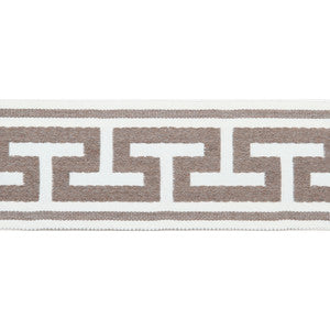 Pergola Embroidered Tape Sand by Europatex Fabric