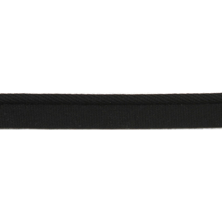 Pergola One Tone Cord Black by Europatex Designer Fabric Pergola 100% Solution Dyed Acrylic 0.25 inches - Swanky Fabrics -