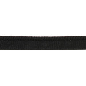 Pergola One Tone Cord Black by Europatex Fabric