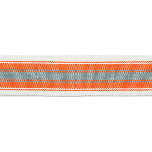 Pergola Striped Tape Coral by Europatex Fabric
