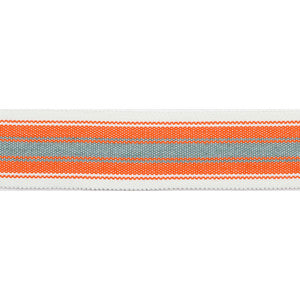 Pergola Striped Tape Coral by Europatex Fabric