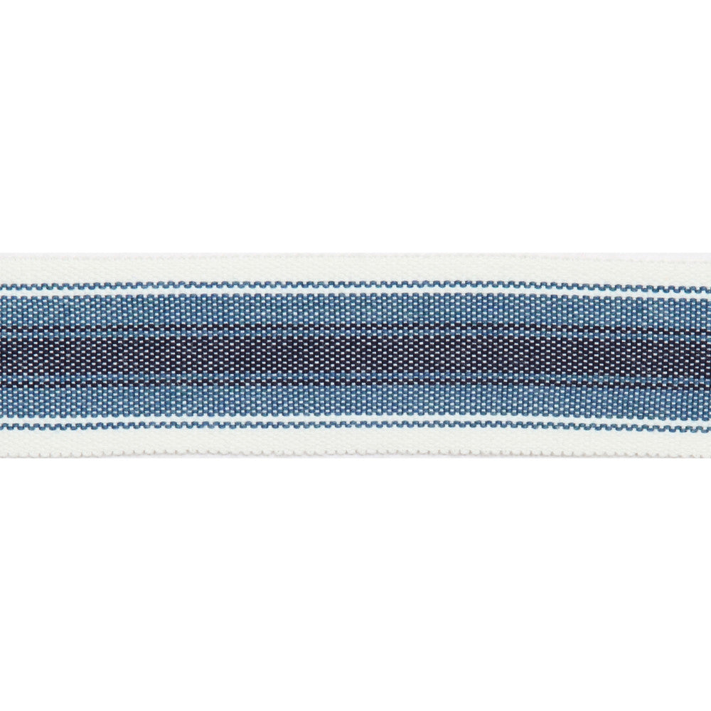Pergola Striped Tape Marine by Europatex Designer Fabric Pergola 100% Solution Dyed Acrylic 1.50 inches - Swanky Fabrics -
