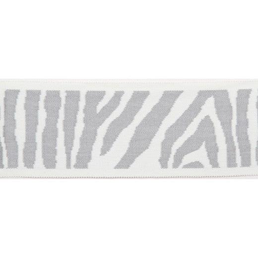 Pergola - Zebra Tape - Gray by Europatex Designer Fabric Pergola 100% Solution Dyed Acrylic China See Sample Horizontal: N/A and Vertical: N/A 3.25 inches  - Swanky Fabrics -