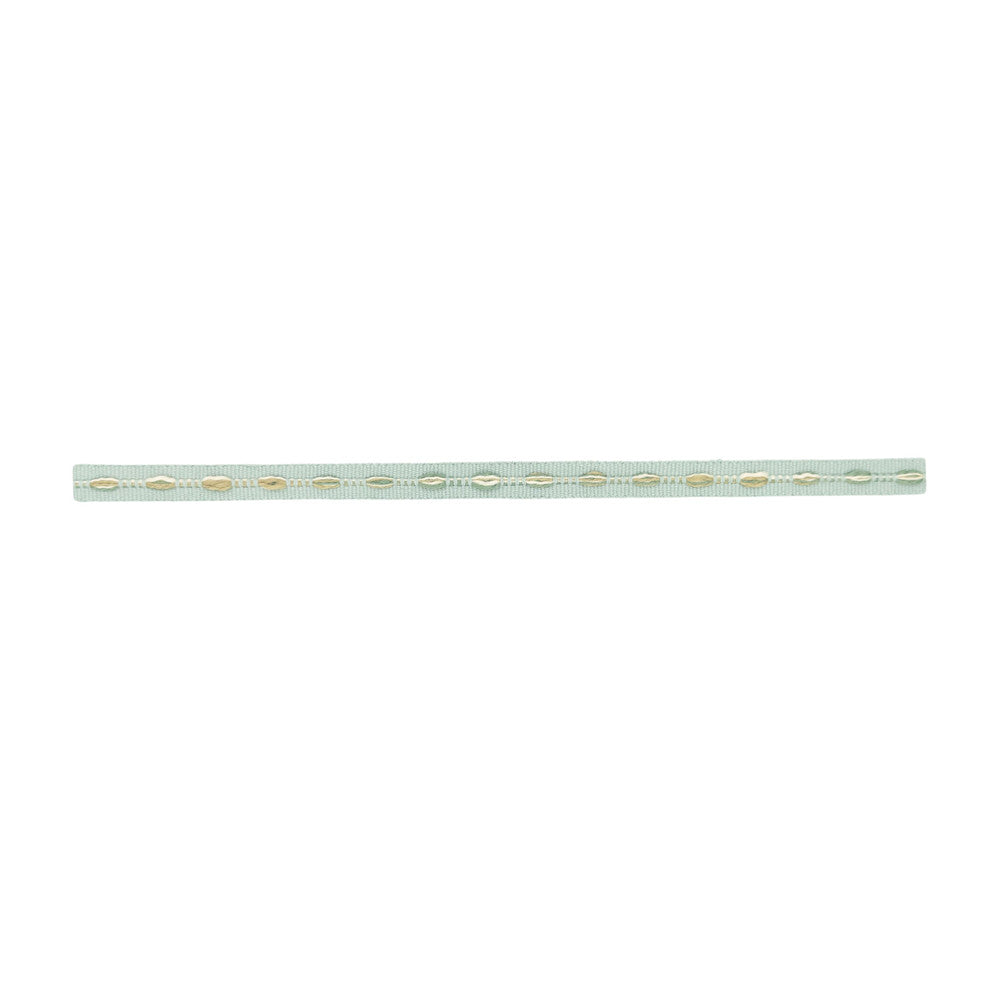Perth Tape 4 Aqua by Stout Trim Stout Trim Perth Tape 4 AquaTrim NEW TRADITIONS TRIM 100%COT CHINA </p><p>Repeat: H: 0.000, V: 0.000 0.5 in - Fabric Carolina -