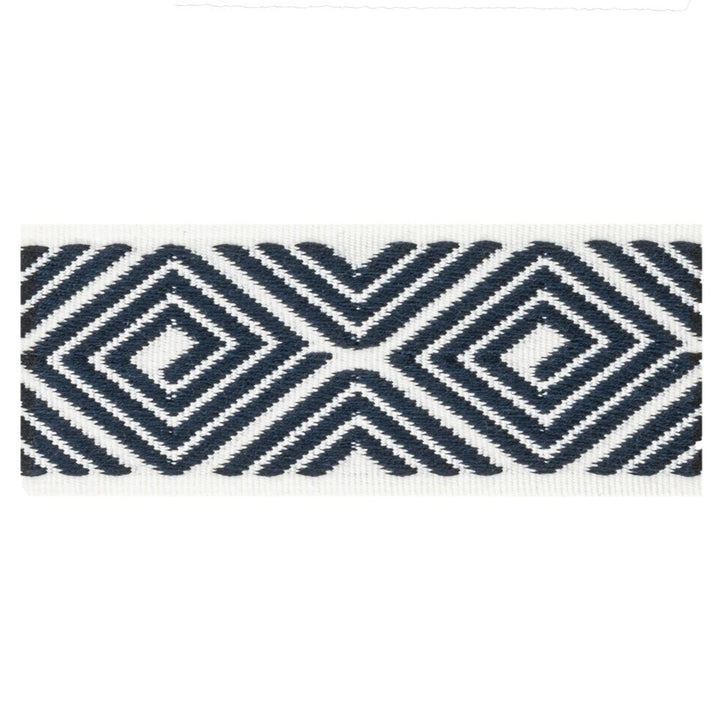 Petty 1 Indigo by Stout Trim Stout Trim Petty 1 IndigoTrim VISIONS OF COLOR TRIM TURKEY </p><p>Repeat: H: 2.250, V: 0.000 1.62 in - Fabric Carolina -
