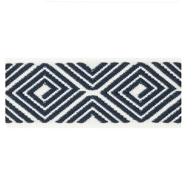 Petty 1 Indigo by Stout Trim VISIONS OF COLOR TRIM 83%SVI 17%POL TURKEY Horizontal: 2.250 and Vertical: 0.000 1.62 in - Fabric Carolina -