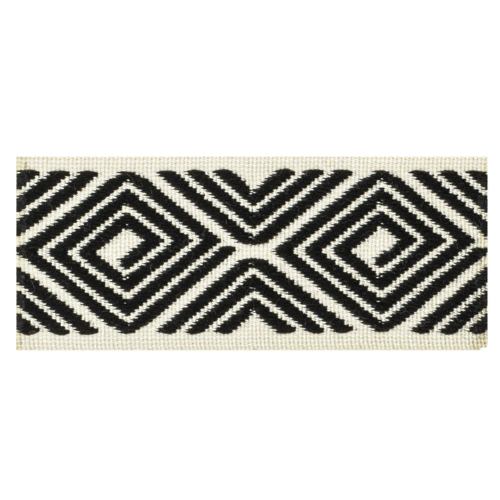 Petty 2 Ebony by Stout Trim Stout Trim Petty 2 EbonyTrim VISIONS OF COLOR TRIM TURKEY </p><p>Repeat: H: 2.250, V: 0.000 1.62 in - Fabric Carolina -