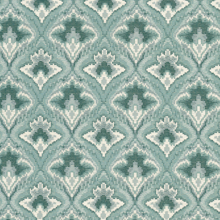 Petworth 1 Caribbean by Stout Fabric Stout Fabric Petworth 1 CaribbeanFabric GREAT IMPRESSIONS BLUE/SPA 77%SVI 13%POL 10%COT TURKEY </p><p>Repeat: H: 6.750, V: 6.750 54 in - Fabric Carolina -