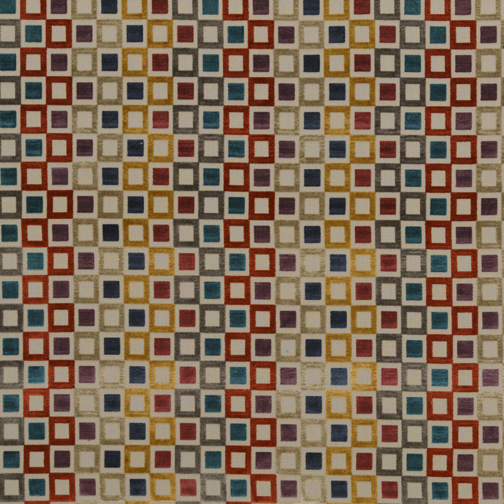 Square Dance Tutti Frutti by Baker Lifestyle Fabric Baker Lifestyle Fabric Square Dance Tutti FruttiFabric CARNIVAL VISCOSE - 75%;POLYESTER - 25% Belgium </p><p>Repeat: H: 13.79, V: 3.94 53.978 - Fabric Carolina -