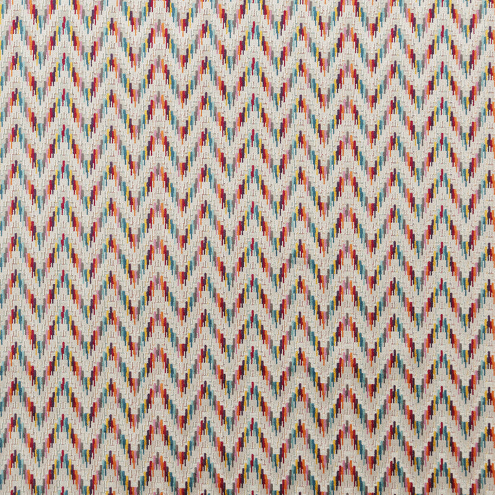 Carnival Chevron Tutti Frutti by Baker Lifestyle Designer Fabric CARNIVAL VISCOSE - 52%;POLYESTER - 43%;COTTON - 5% Belgium HEAVY Horizontal: 14.184 and Vertical: 2.758 55.948 - Swanky Fabrics -