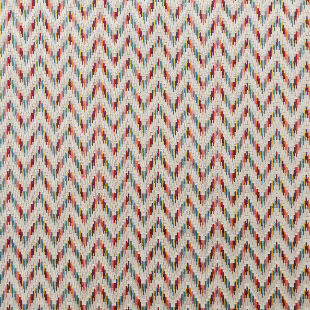 Carnival Chevron Tutti Frutti by Baker Lifestyle Fabric Baker Lifestyle Fabric Carnival Chevron Tutti FruttiFabric CARNIVAL VISCOSE - 52%;POLYESTER - 43%;COTTON - 5% Belgium </p><p>Repeat: H: 14.184, V: 2.758 55.948 - Fabric Carolina -