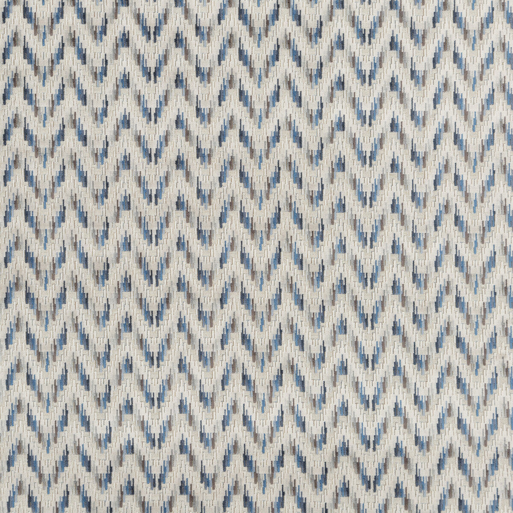 Carnival Chevron Indigo by Baker Lifestyle Fabric CARNIVAL VISCOSE - 52%;POLYESTER - 43%;COTTON - 5% Belgium HEAVY Horizontal: 14.184 and Vertical: 2.758 55.948 - Fabric Carolina -