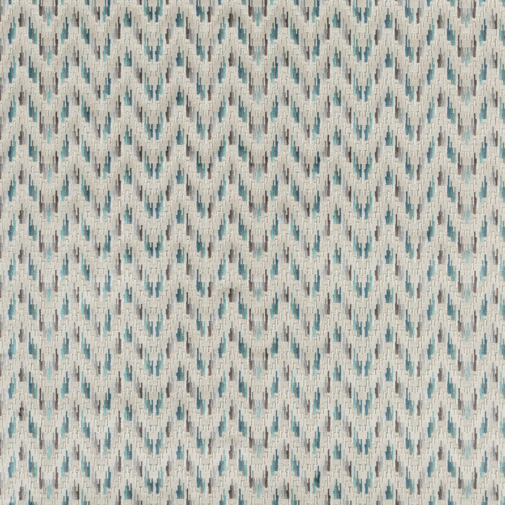 Carnival Chevron Teal by Baker Lifestyle Fabric CARNIVAL VISCOSE - 52%;POLYESTER - 43%;COTTON - 5% Belgium HEAVY Horizontal: 14.184 and Vertical: 2.758 55.948 - Fabric Carolina -