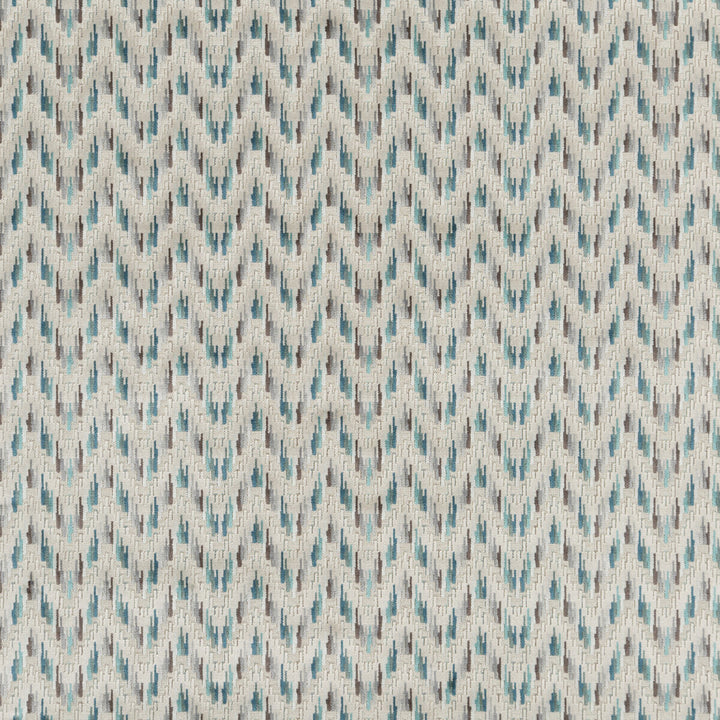 Carnival Chevron Teal by Baker Lifestyle Fabric CARNIVAL VISCOSE - 52%;POLYESTER - 43%;COTTON - 5% Belgium HEAVY Horizontal: 14.184 and Vertical: 2.758 55.948 - Fabric Carolina -