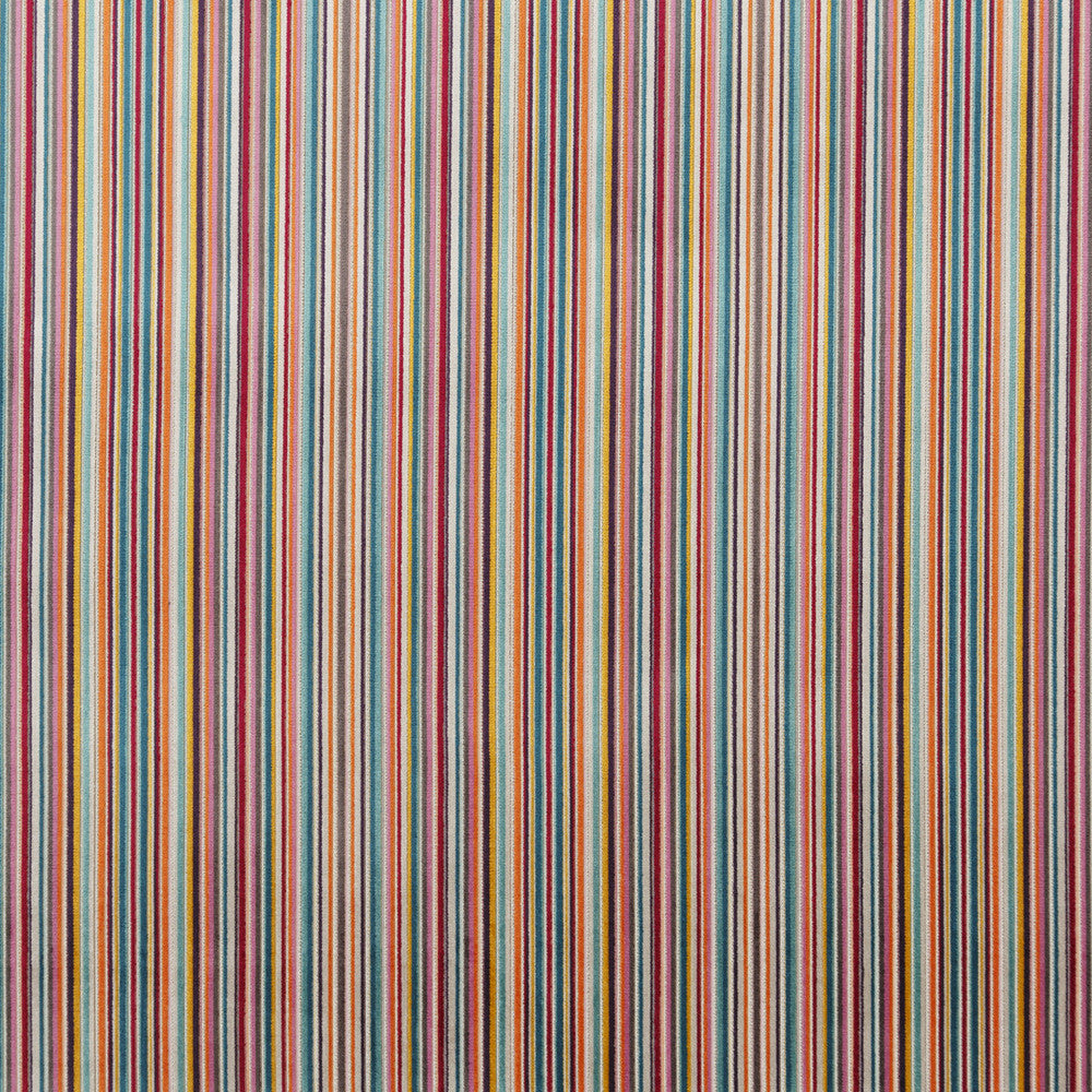 Samba Stripe Tutti Frutti by Baker Lifestyle Fabric CARNIVAL VISCOSE - 52%;POLYESTER - 43%;COTTON - 5% Belgium HEAVY Horizontal: 14.184 and Vertical: - 55.948 - Fabric Carolina -