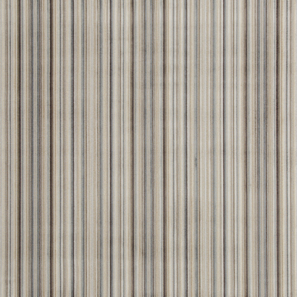 Samba Stripe Silver by Baker Lifestyle Fabric CARNIVAL VISCOSE - 52%;POLYESTER - 43%;COTTON - 5% Belgium HEAVY Horizontal: 14.184 and Vertical: 55.948 - Fabric Carolina -