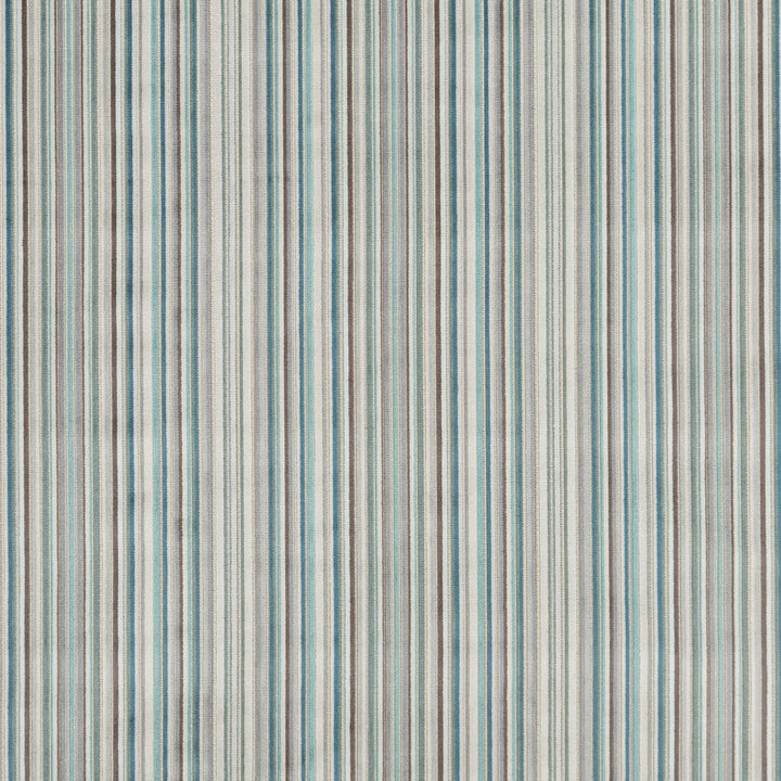 Samba Stripe Teal by Baker Lifestyle Fabric CARNIVAL VISCOSE - 52%;POLYESTER - 43%;COTTON - 5% Belgium HEAVY Horizontal: 14.184 and Vertical: - 55.948 - Fabric Carolina -