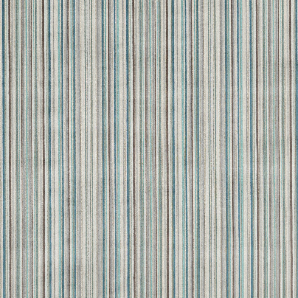 Samba Stripe Teal by Baker Lifestyle Fabric Baker Lifestyle Fabric Samba Stripe TealFabric CARNIVAL VISCOSE - 52%;POLYESTER - 43%;COTTON - 5% Belgium </p><p>Repeat: H: 14.184, V: 55.948 - Fabric Carolina -