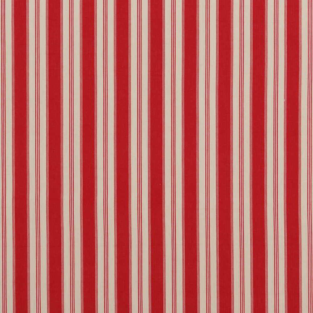 Tango Ticking Red by Baker Lifestyle Fabric Baker Lifestyle Fabric Tango Ticking RedFabric CARNIVAL COTTON - 100% India </p><p>Repeat: H: 3.94, V: 53.978 - Fabric Carolina -
