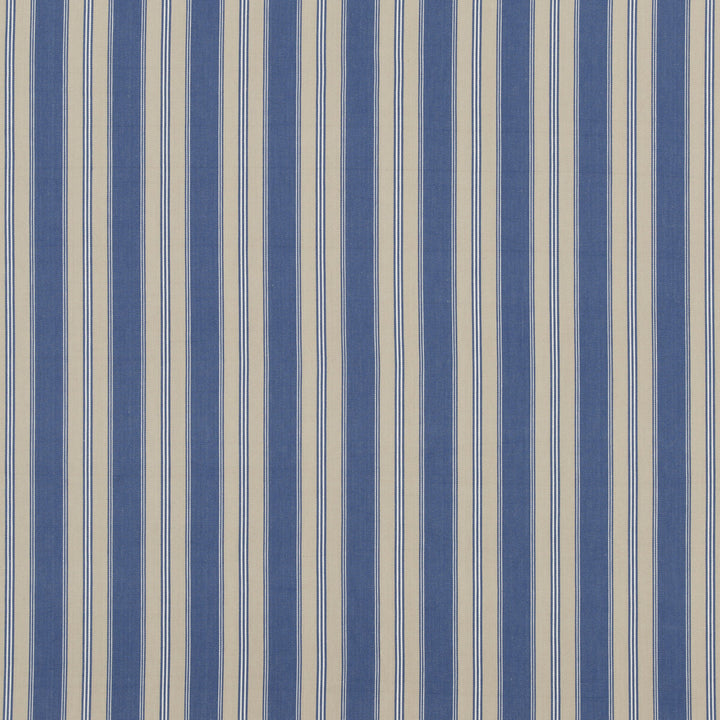 Tango Ticking Blue by Baker Lifestyle Fabric CARNIVAL COTTON - 100% India HEAVY Horizontal: 3.94 and Vertical: 53.978 - Fabric Carolina -