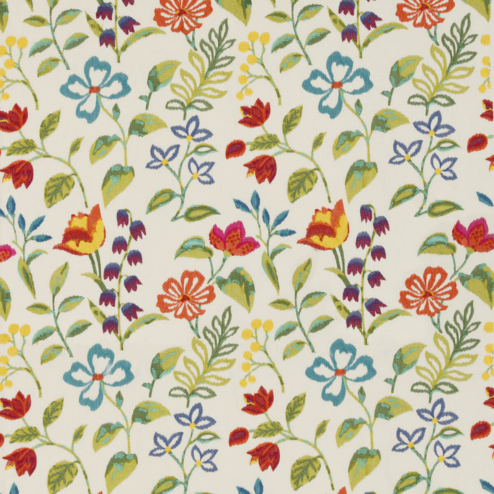 Carnival Garden Peacock by Baker Lifestyle Fabric CARNIVAL LINEN - 45%;COTTON - 35%;VISCOSE - 20% India - Horizontal: 25.413 and Vertical: 29.944 50.826 - Fabric Carolina -