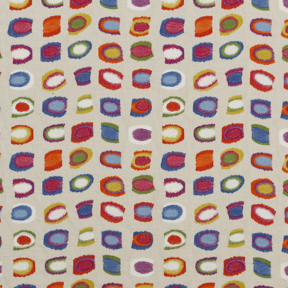 Jamboree Tropical by Baker Lifestyle Designer Fabric CARNIVAL LINEN - 45%;COTTON - 35%;POLYESTER - 20% India Horizontal: 16.7844 and Vertical: 14.578 50.432 - Swanky Fabrics -