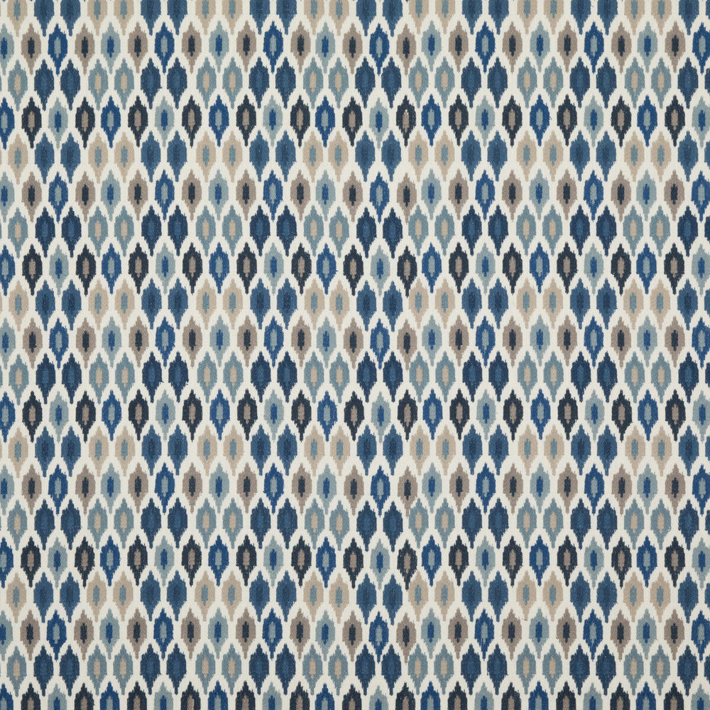 Mazara Indigo by Baker Lifestyle Fabric HOMES & GARDENS III POLYESTER - 93%;LINEN - 7% India - Horizontal: 5.516 and Vertical: 14.972 50.038 - Fabric Carolina -