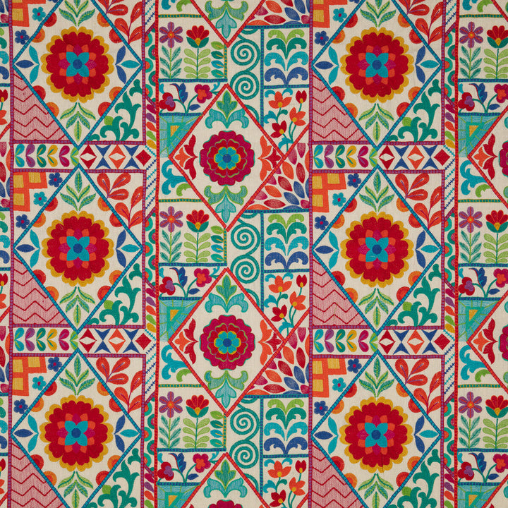 Kahlo Tutti Frutti by Baker Lifestyle Designer Fabric FIESTA LINEN - 70%;POLYESTER - 30% India - Horizontal: 24.428 and Vertical: 14.972 48.856 - Swanky Fabrics -