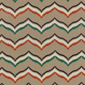 Sombrero Emerald/Spice by Baker Lifestyle Fabric