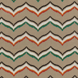 Sombrero Emerald/Spice by Baker Lifestyle Fabric