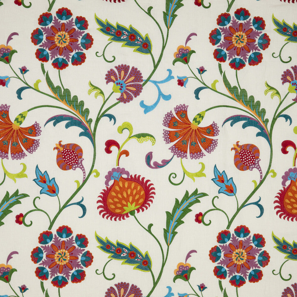 Blooming Marvellous Multi by Baker Lifestyle Fabric FIESTA LINEN - 75%;VISCOSE - 25% India Horizontal: 24.822 and Vertical: 30.732 49.644 - Fabric Carolina -