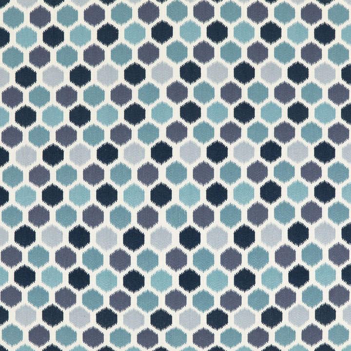 Pinata Indigo by Baker Lifestyle Fabric FIESTA POLYESTER - 93%;LINEN - 7% India Horizontal: 5.122 and Vertical: 14.972 51.22 - Fabric Carolina -